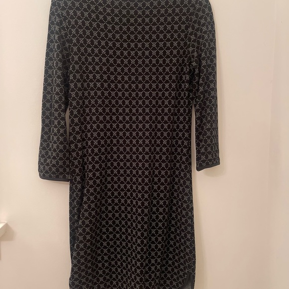 MAX STUDIO XS black and white patterned midi dress. - Picture 5 of 5